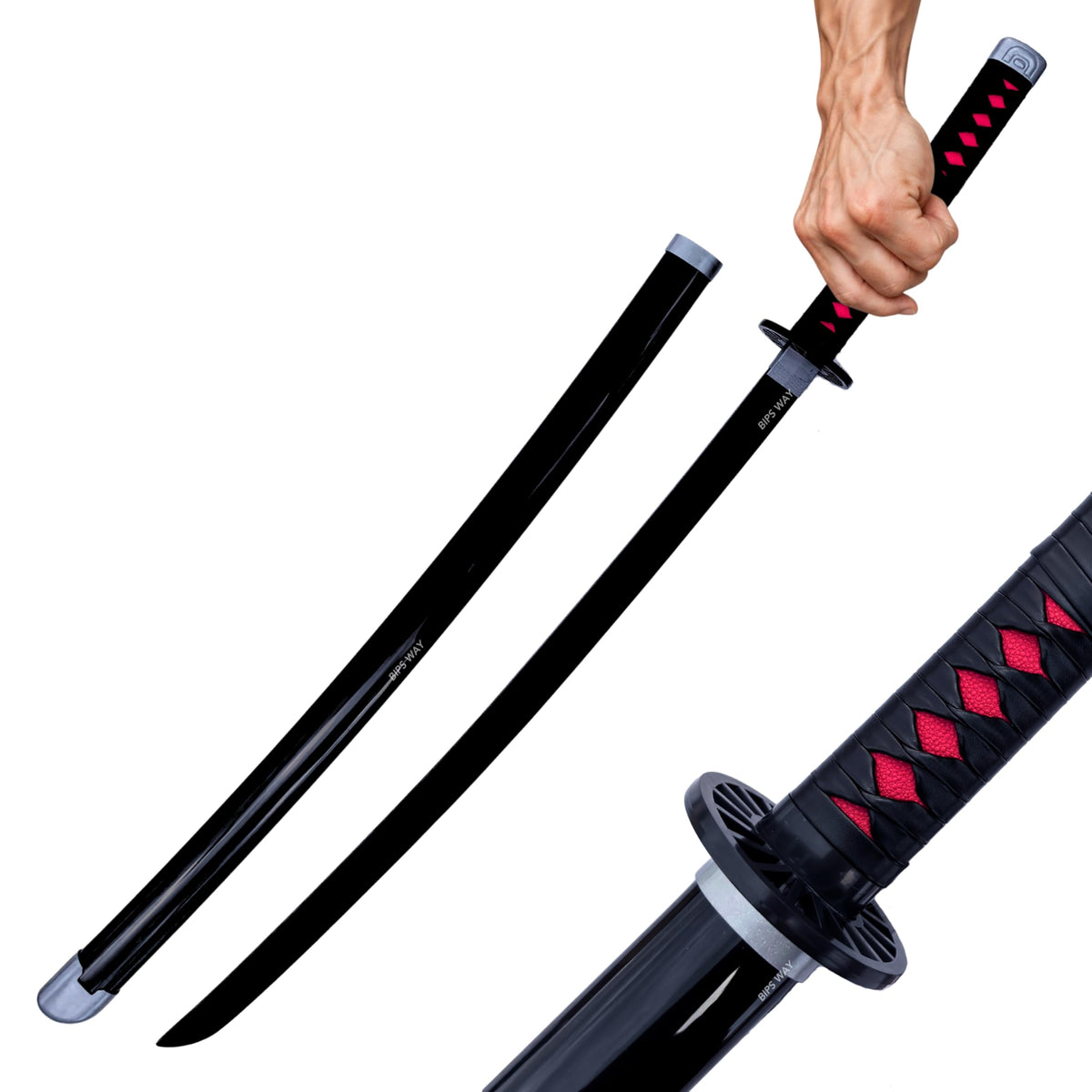 Katana Nichirin de Tanjiro Kamado – Demon Slayer | Madera Cosplay