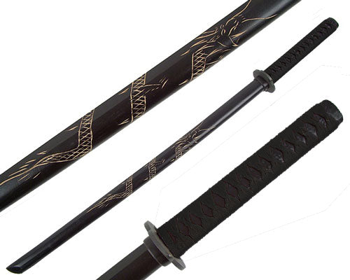 Bokken de Madera Negro Dragon